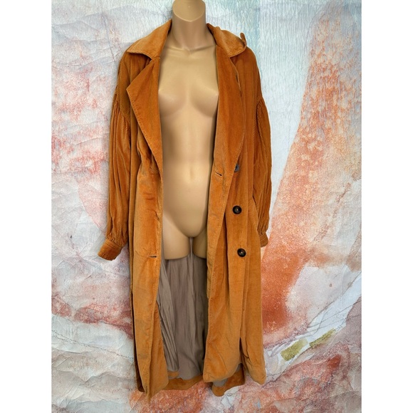 Free People Jenna Cord Trench Coat - Picture 7 of 9